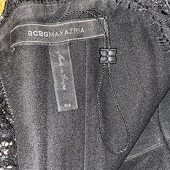 NWOT BCBGMaxAzria Lila Black lace bustier dress lined size 4 - Picture 11 of 15